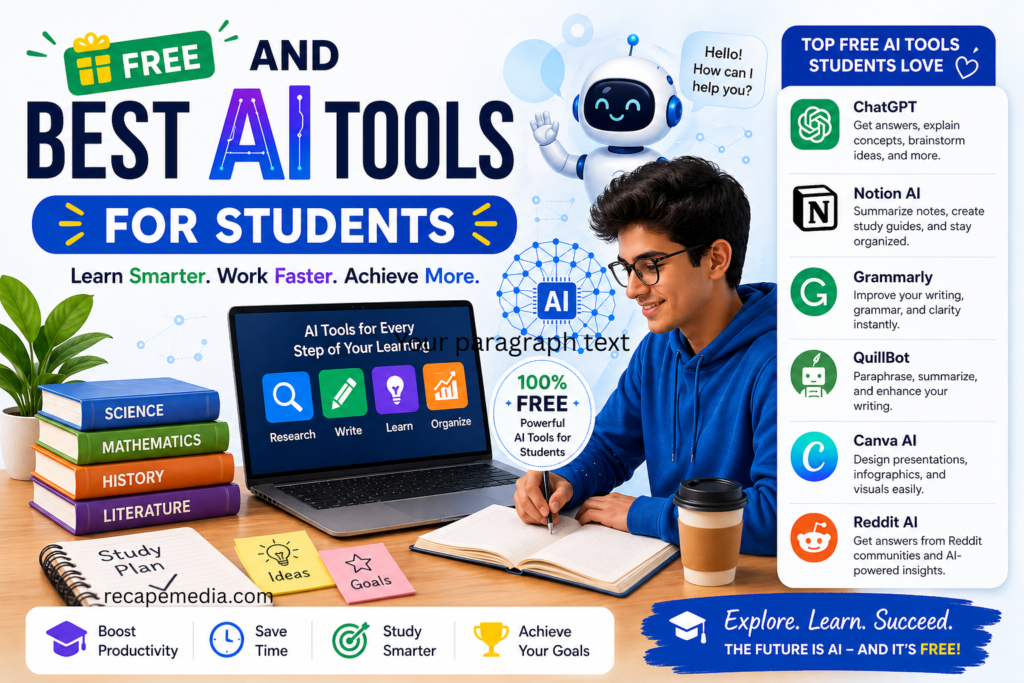 Free and Best AI Tools for Students