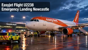 easyjet flight u2238 emergency landing newcastle