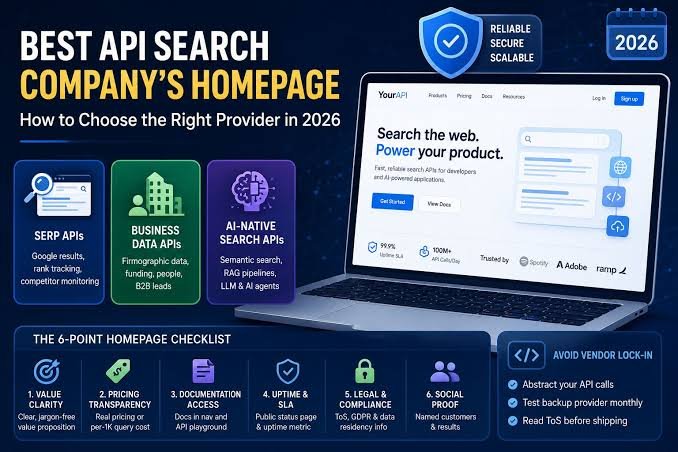 best api search company's homepage